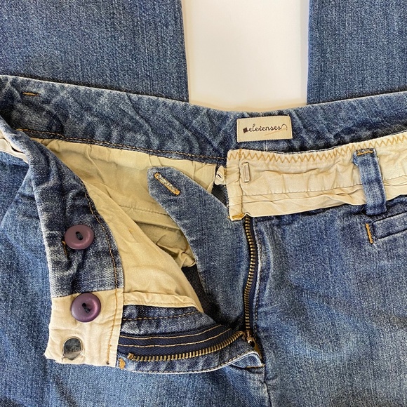 Anthro Elevenses Wide Leg Trouser Jeans sz 31 - Picture 8 of 9